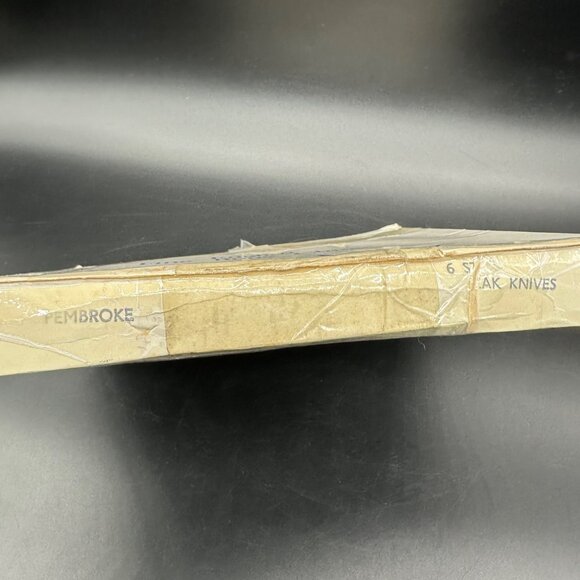 Vintage Aynsley Pembroke Fine Bone China Stainless Steel Steak Knives Bird Pink - Picture 11 of 11